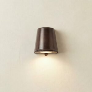 Mast Wall Down Light IP65 - Antique Brass  Great Lighting UK Ltd