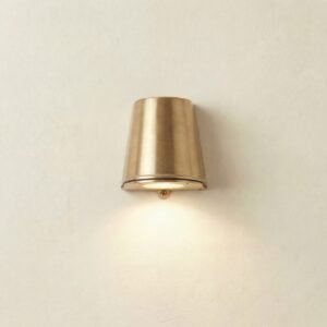 Mast Wall Down Light IP65 - Raw Brass  Great Lighting UK Ltd