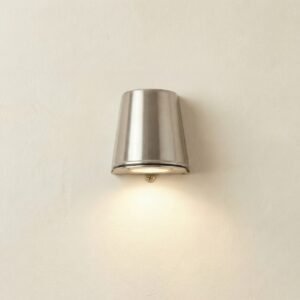 Mast Wall Down Light IP65 - Satin Nickel  Great Lighting UK Ltd