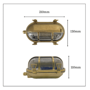 Palaemon Solid Brass Bulkhead Light Uncategorized Great Lighting UK Ltd