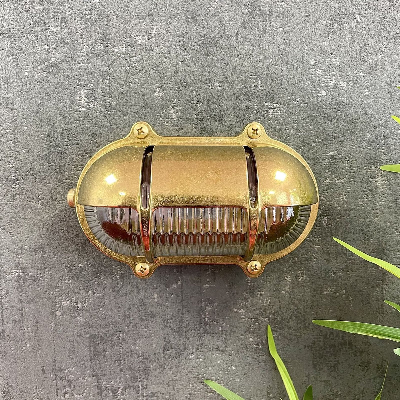 Palaemon North Solid Brass Bulkhead Light Uncategorized Great Lighting UK Ltd