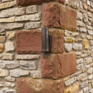 Pharos Solid Brass Up & Down Wall Light Garden Lighting Great Lighting UK Ltd