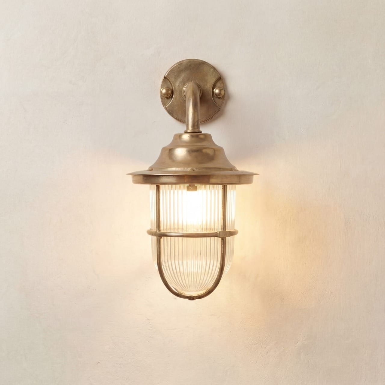 Quinn Guard Solid Brass Wall Lantern Uncategorized Great Lighting UK Ltd