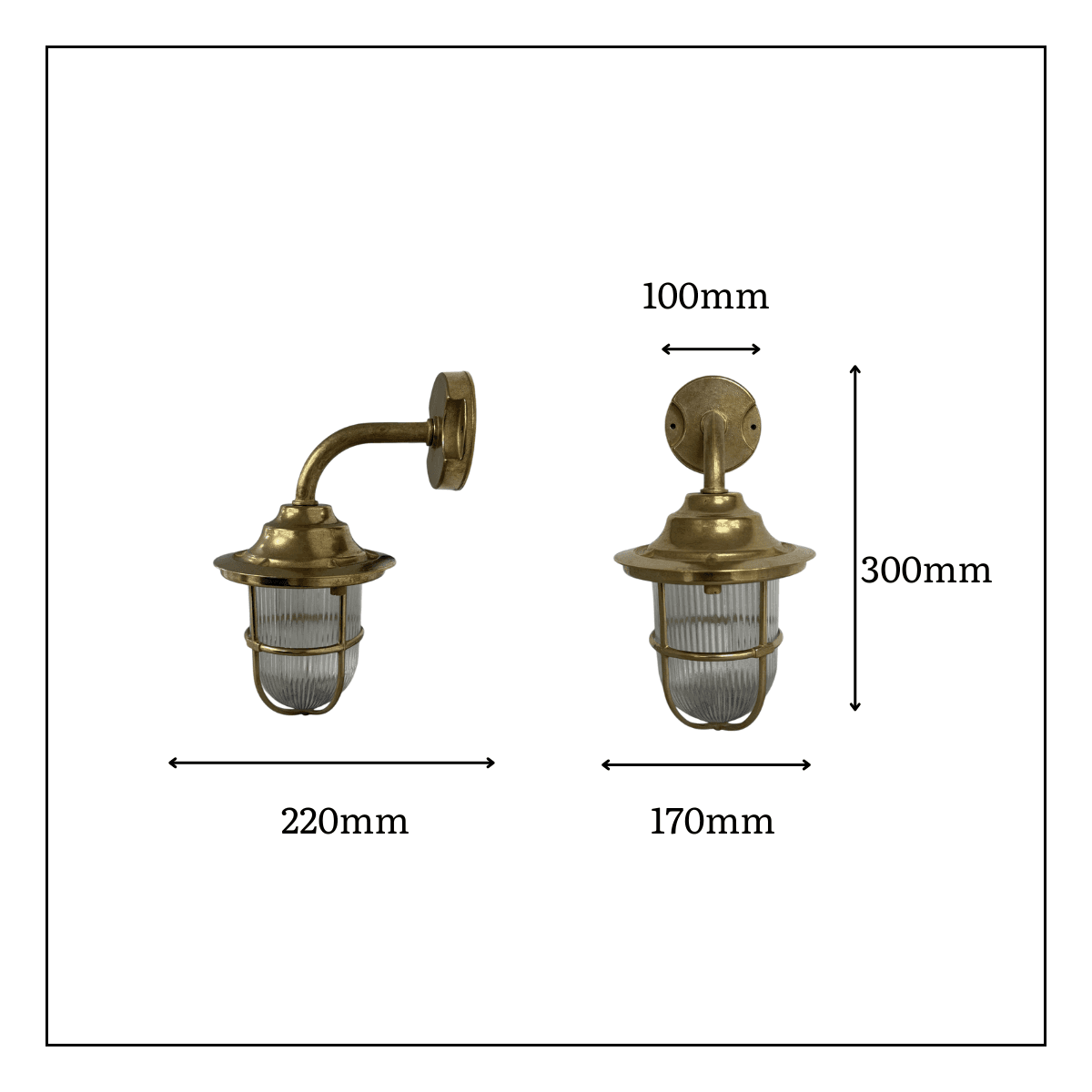 Quinn Guard Solid Brass Wall Lantern Uncategorized Great Lighting UK Ltd
