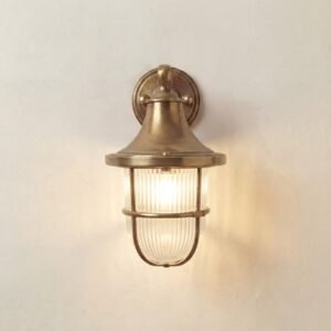 Tiller Solid Brass Wall Lantern Uncategorized Great Lighting UK Ltd