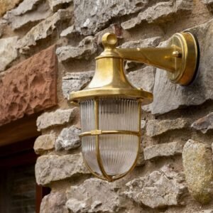 Tiller Solid Brass Wall Lantern Uncategorized Great Lighting UK Ltd
