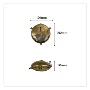Trident Shield Solid Brass Bulkhead Light Uncategorized Great Lighting UK Ltd