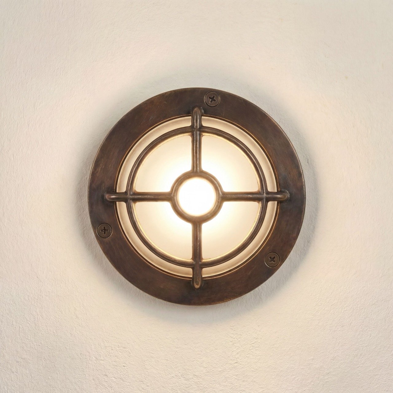 Walkway Guard Solid Brass Light Bulkhead Lights Great Lighting UK Ltd