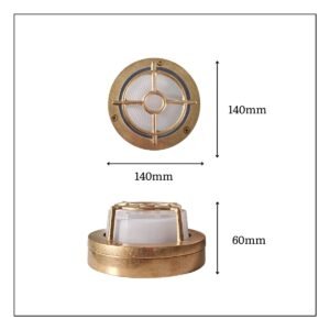 Walkway Guard Solid Brass Light Bulkhead Lights Great Lighting UK Ltd