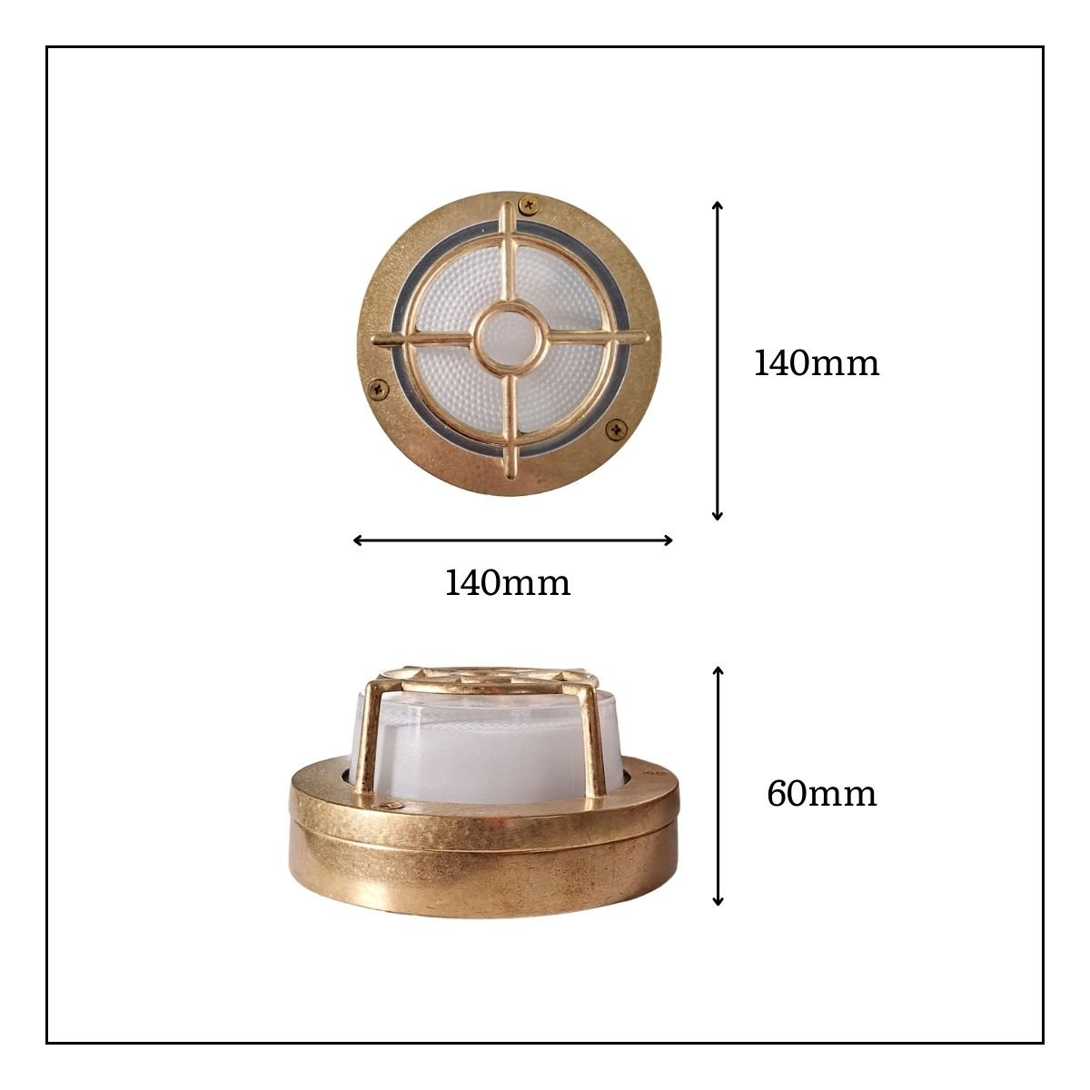 Walkway Guard Solid Brass Light Bulkhead Lights Great Lighting UK Ltd