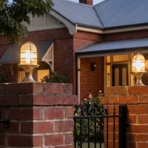 Wellington Grand Solid Brass Post Lantern Brass Outdoor Lights Great Lighting UK Ltd