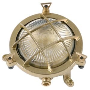 Mini Compass Guard Solid Brass Bulkhead Light Uncategorized Great Lighting UK Ltd